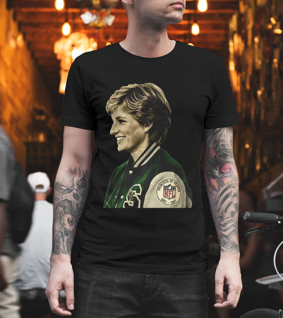 Diana Princess Of Hearts 1961-1997 NFL Philadelphia Eagles T-Shirt