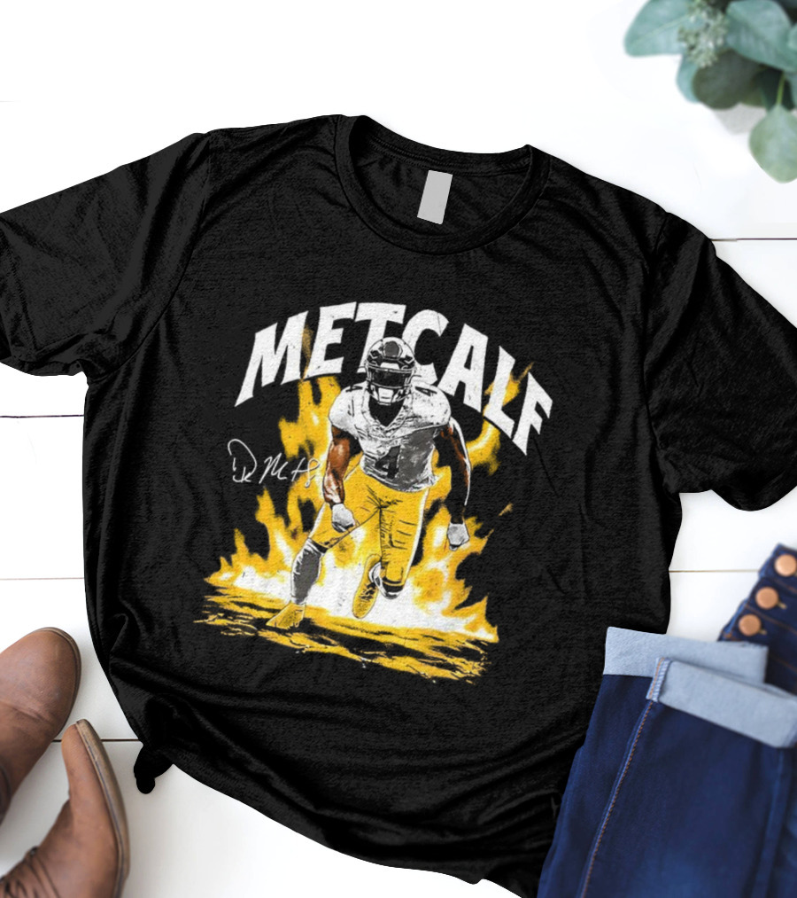 DK Metcalf Steelers Football Aura 04 Signature T-Shirt