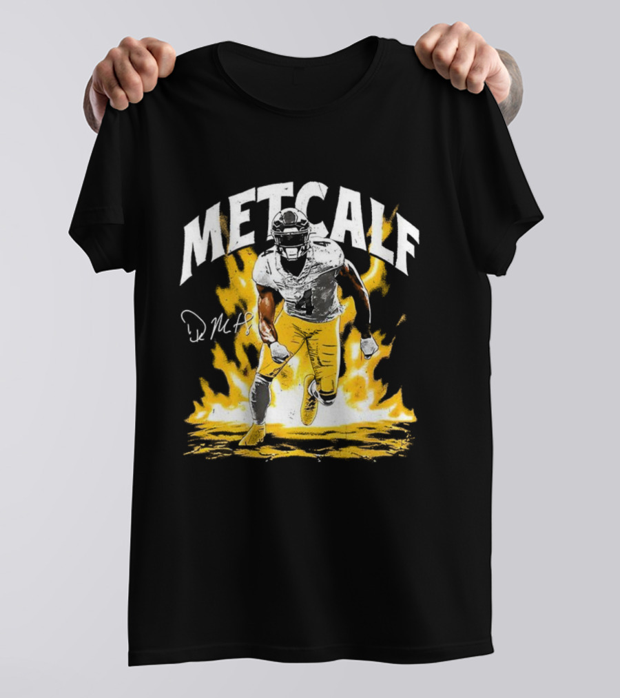 DK Metcalf Steelers Football Aura 04 Signature T-Shirt