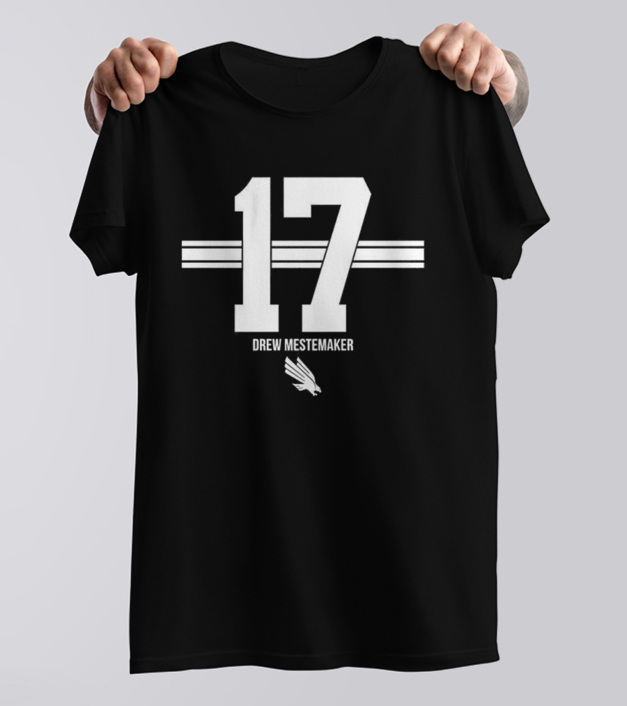 Drew Mestemaker North Texas Mean Green Football Number 17 T-Shirt