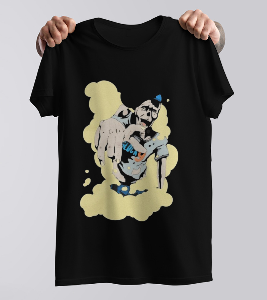 Zombie Apocalypse Glock9 Graphic Smashing Through Smoke T-Shirt