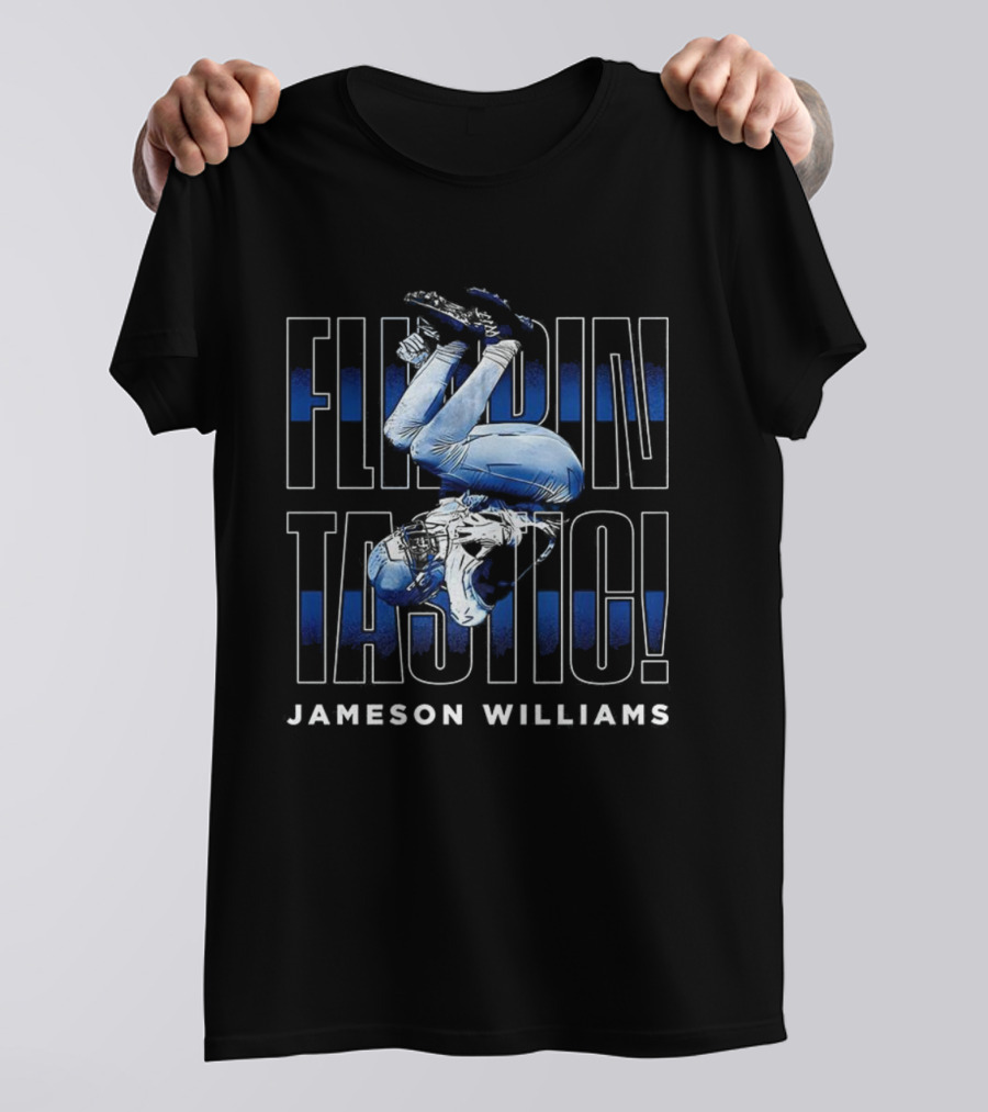 Flippintastic Jameson Williams Detroit Lions T-Shirt
