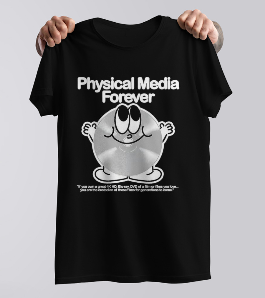 Physical Media Forever 4K HD Blu-ray DVD Guardians Of Collections T-Shirt