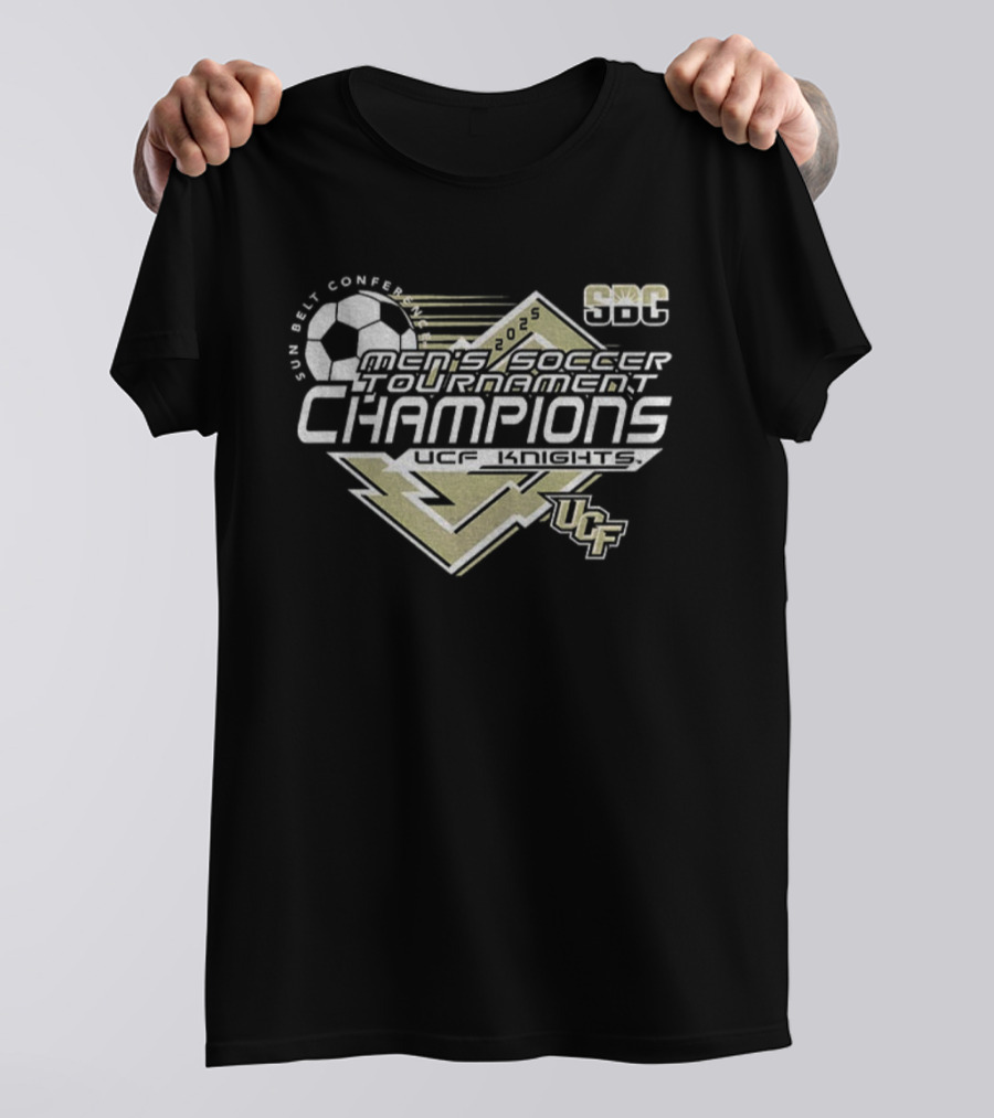 Sun Belt Conference Men’s Soccer Tournament Champions UCF Knights 2025 T-Shirt