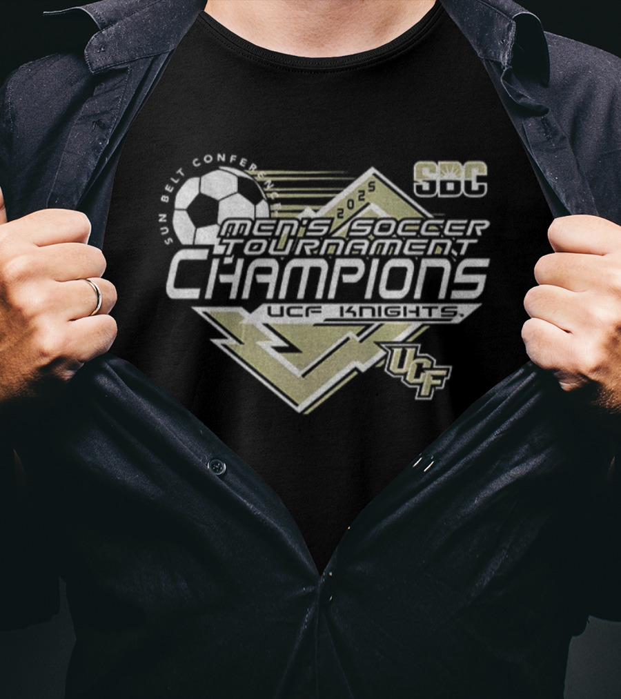 Sun Belt Conference Men’s Soccer Tournament Champions UCF Knights 2025 T-Shirt