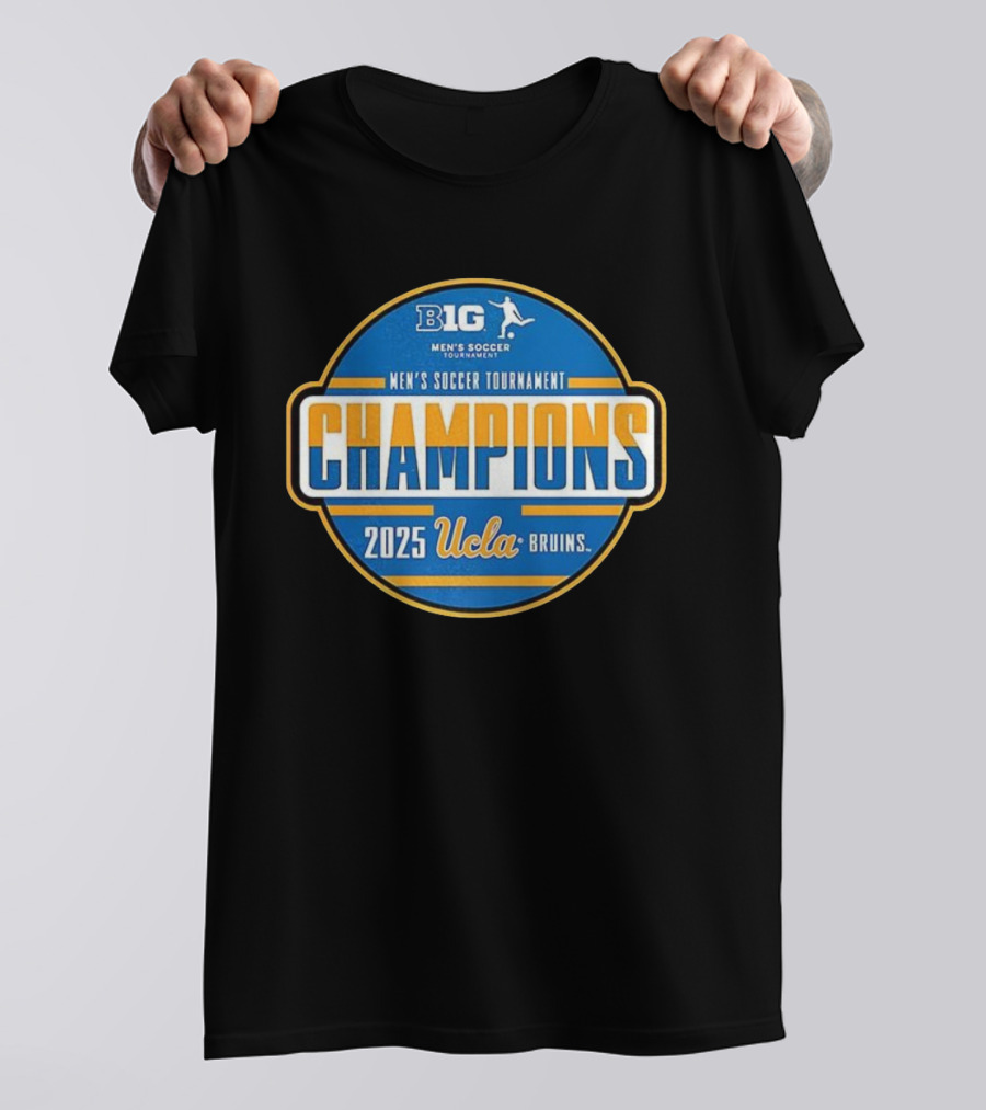 Big Ten Men's Soccer Tournament Champions 2025 UCLA Bruins T-Shirt