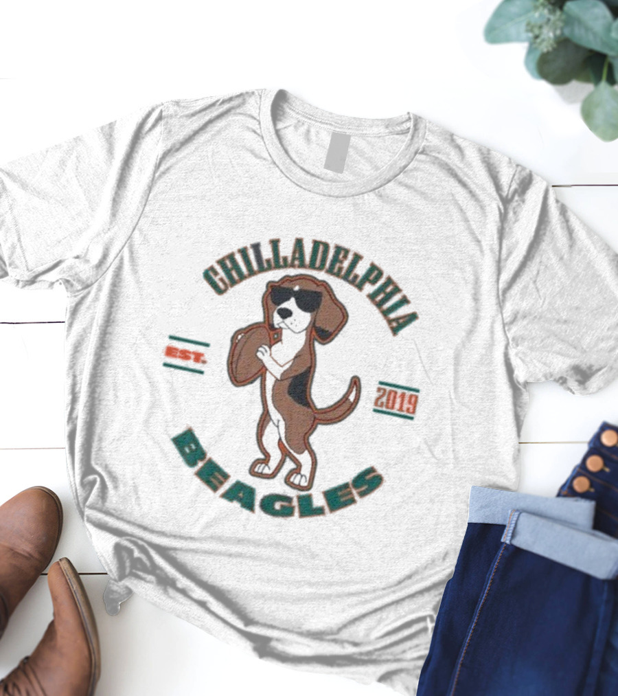 Chilladelphia Beagles Football Philly Eagles Est 2019 T-Shirt