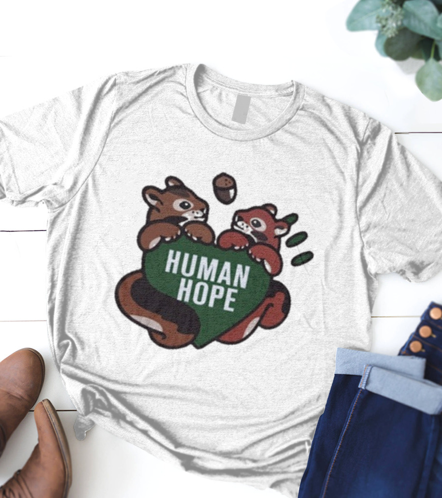 J-Hope Human Hope Squirrel Duo With Acorn And Heart T-Shirt