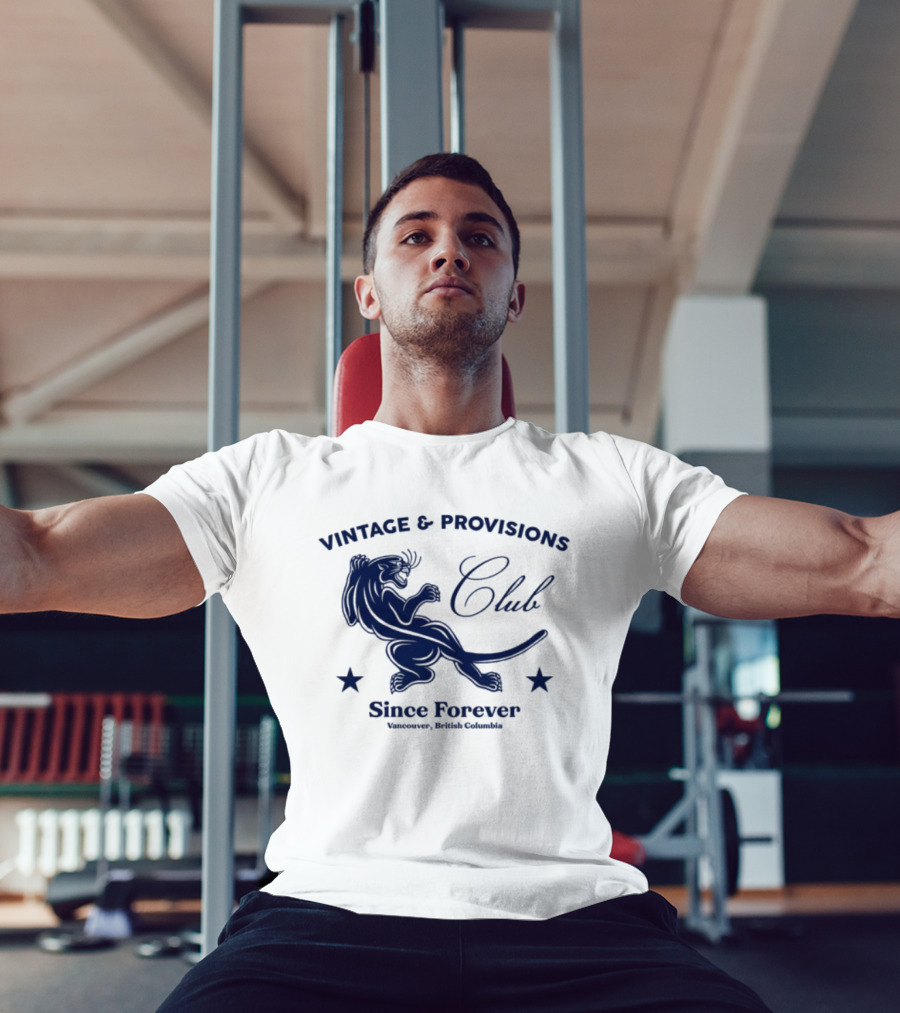 Vintage Provisions Club Since Forever Vancouver British Columbia Panther T-Shirt