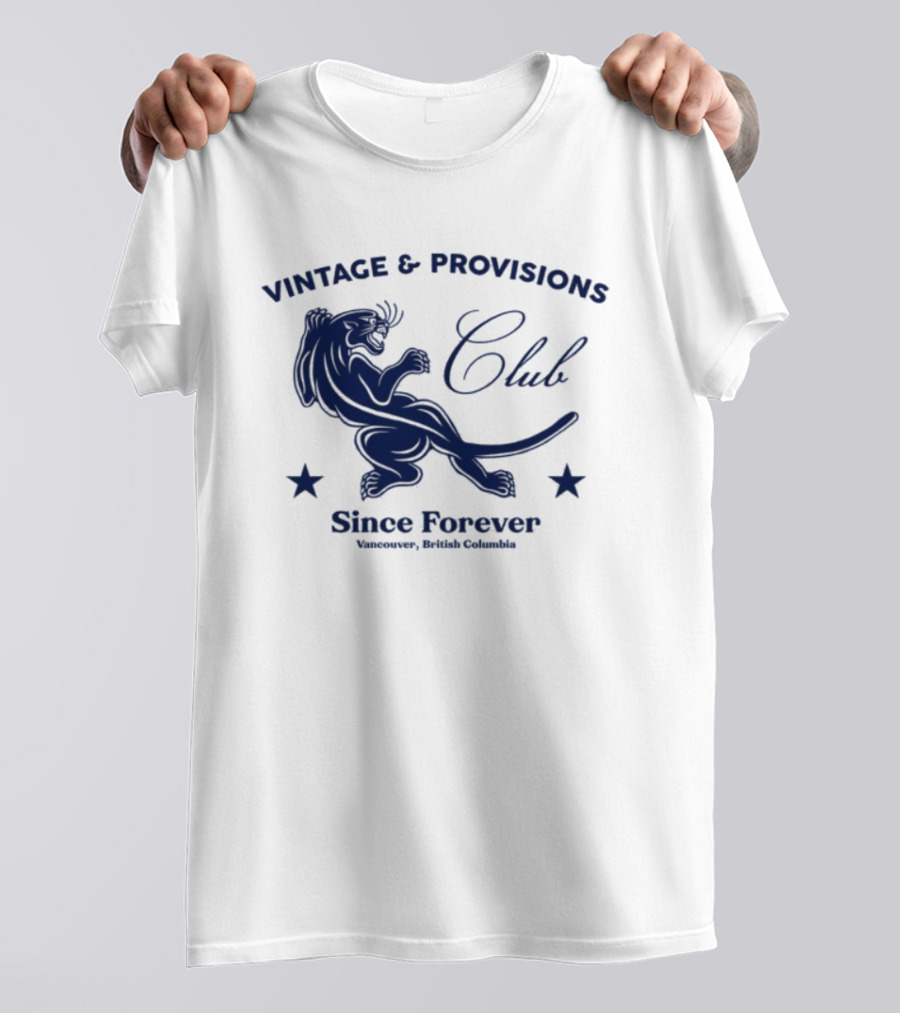 Vintage Provisions Club Since Forever Vancouver British Columbia Panther T-Shirt