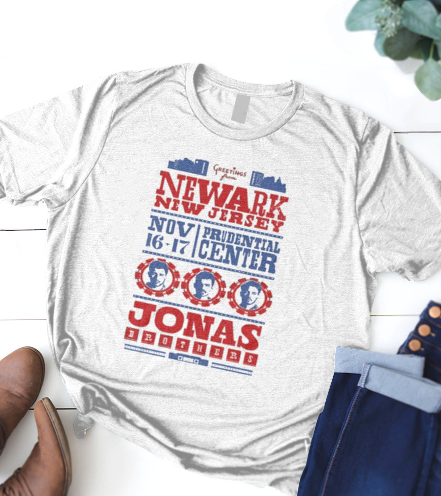 Jonas Brothers Newark Prudential Center Nov 16-17 2025 T-Shirt