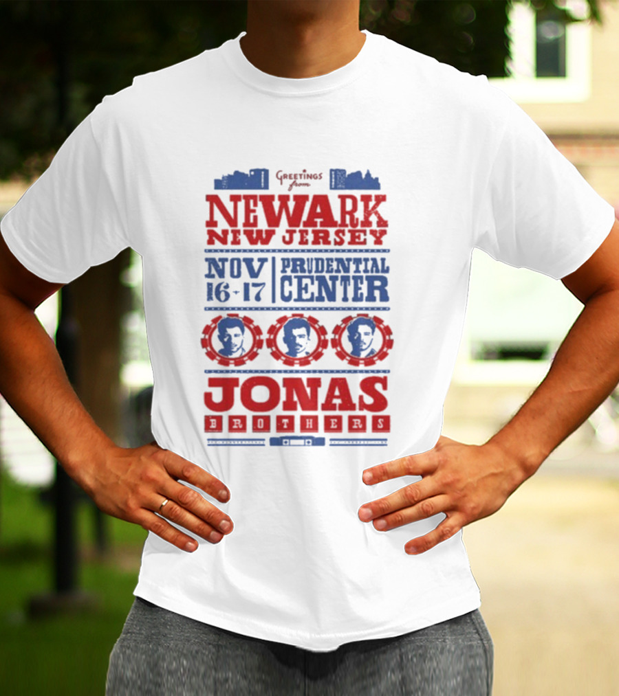 Jonas Brothers Newark Prudential Center Nov 16-17 2025 T-Shirt