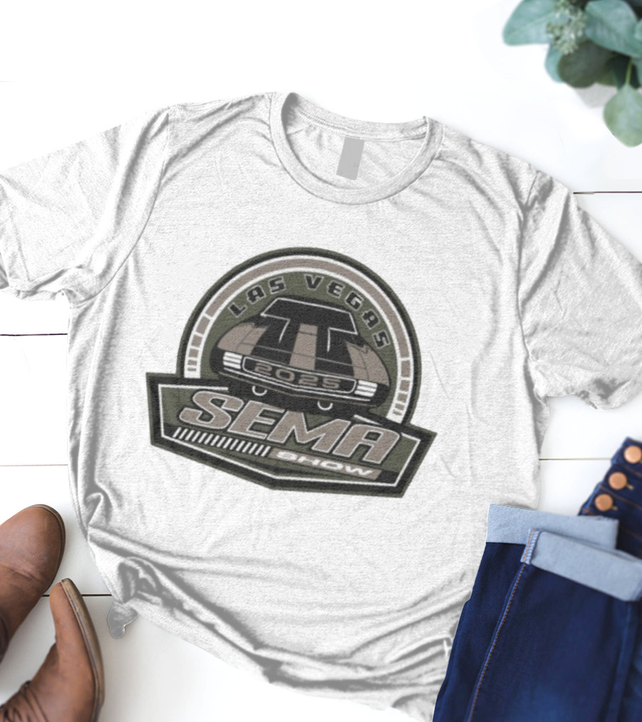 SEMA Show Las Vegas 2025 Car Badge T-Shirt