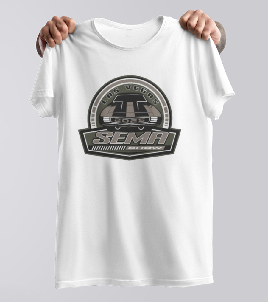 SEMA Show Las Vegas 2025 Car Badge T-Shirt