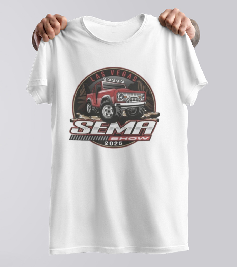 SEMA Show Las Vegas 2025 Bronco 4x4 Adventure Vehicle T-Shirt