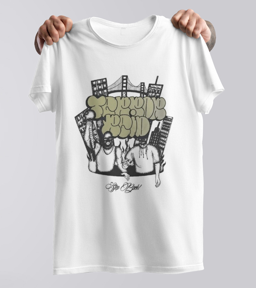 Terror Reid Step Back Graffiti Urban Street Art Bridge City Elements T-Shirt