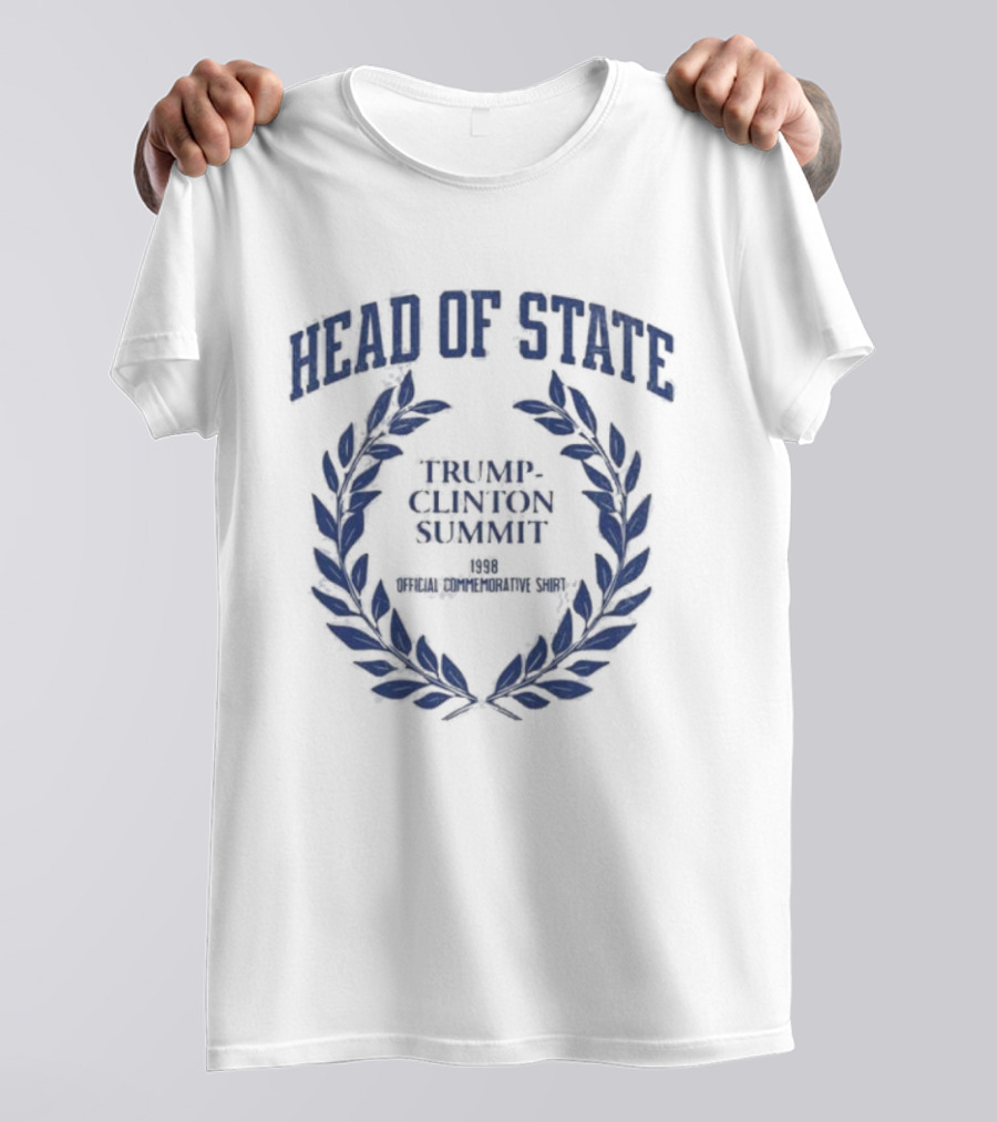 Head Of State Trump Clinton Summit 1998 Men's Health Tmpg Conference T-Shirt