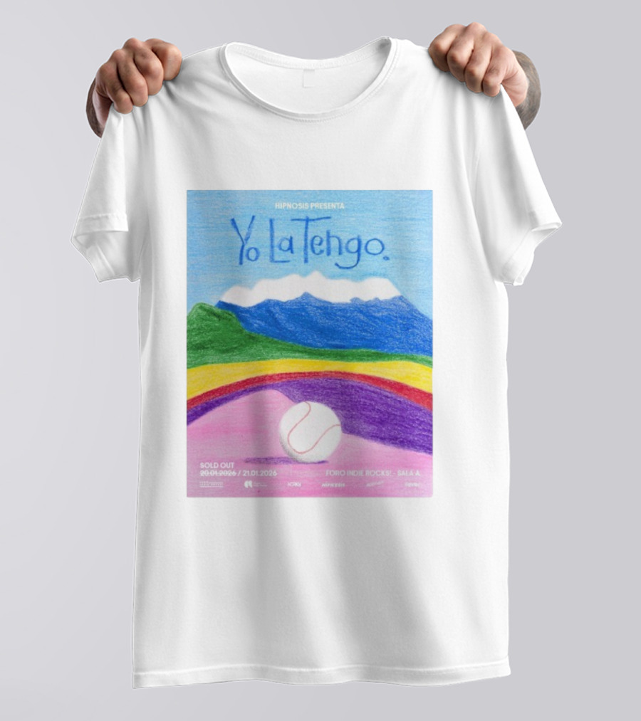HIPNOSIS Presenta Yo La Tengo Foro Indie Rocks Mexico City Jan 2026 T-Shirt