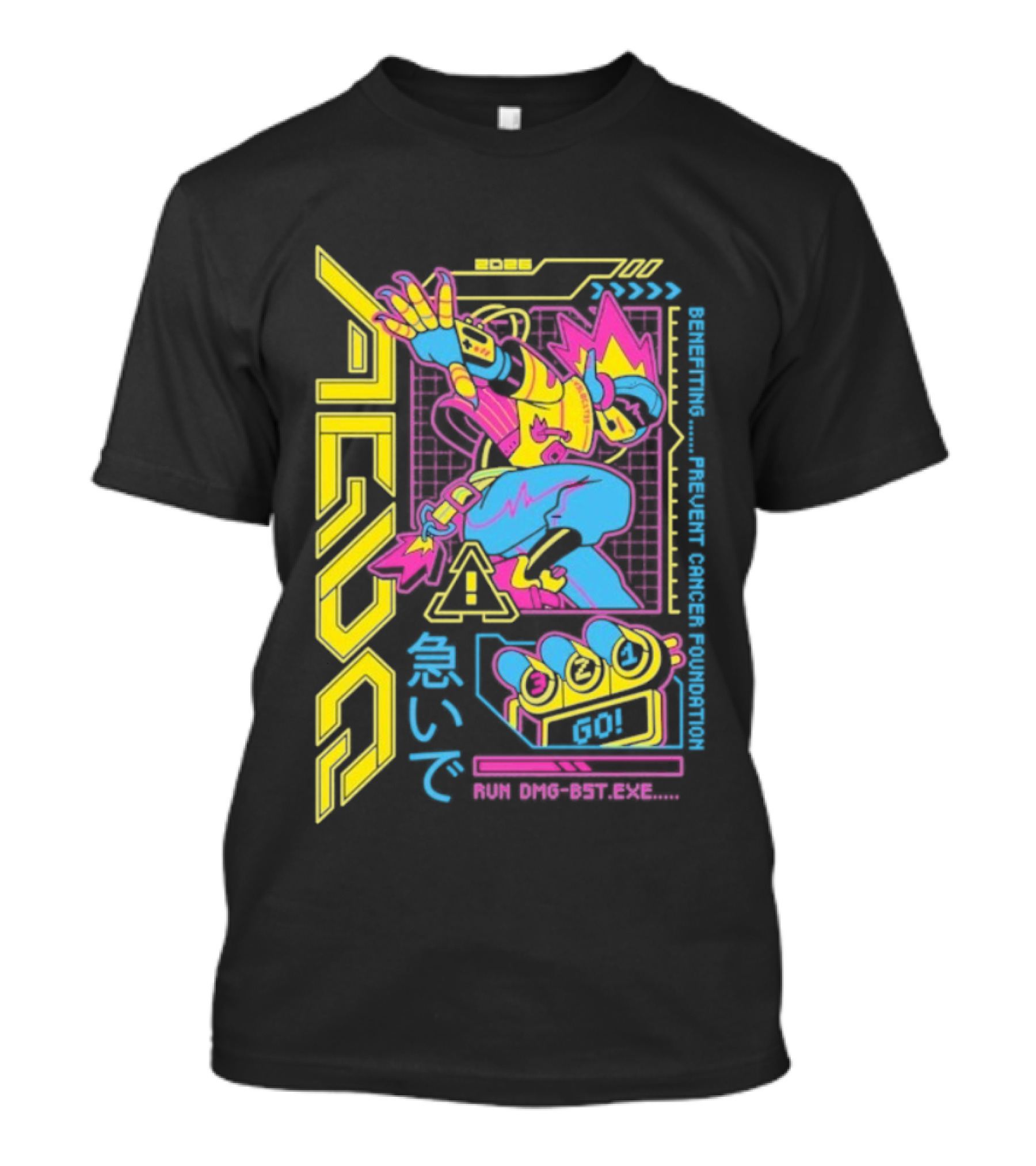 AGDQ 2026 Attendee Vibrant Robot Style Benefiting Prevent Cancer Foundation T-Shirt