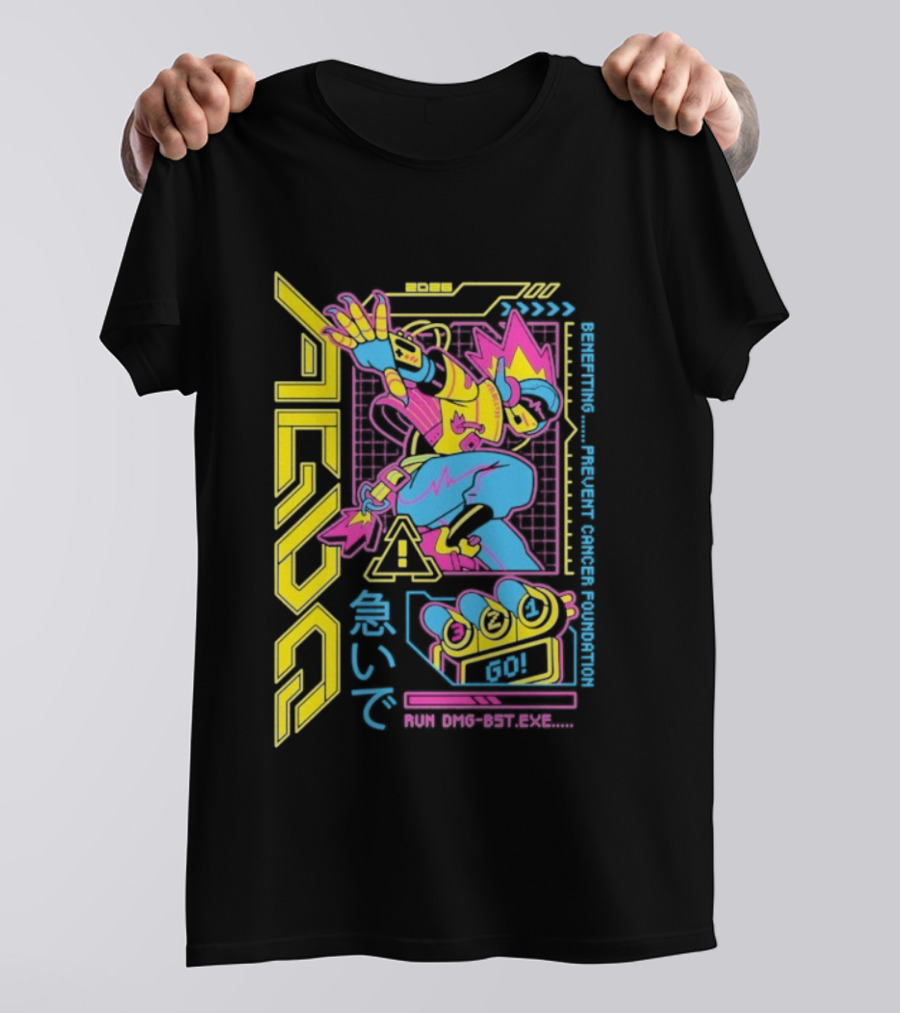 AGDQ 2026 Attendee Vibrant Robot Style Benefiting Prevent Cancer Foundation T-Shirt