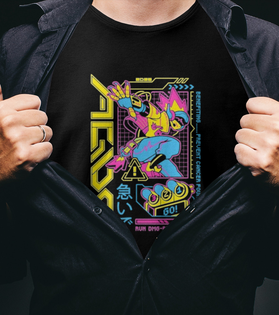 AGDQ 2026 Attendee Vibrant Robot Style Benefiting Prevent Cancer Foundation T-Shirt