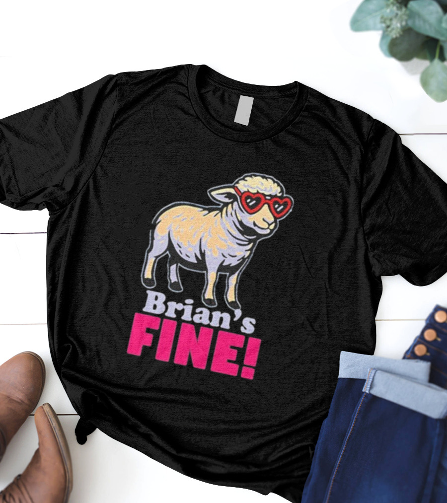 Mitchell Coombs Brian's Fine Lamb Heart Sunglasses T-Shirt