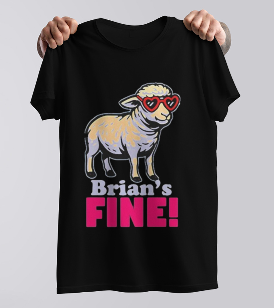 Mitchell Coombs Brian's Fine Lamb Heart Sunglasses T-Shirt