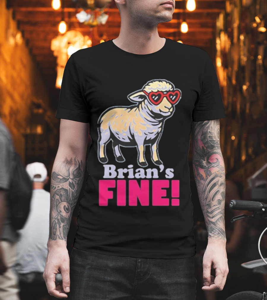 Mitchell Coombs Brian's Fine Lamb Heart Sunglasses T-Shirt