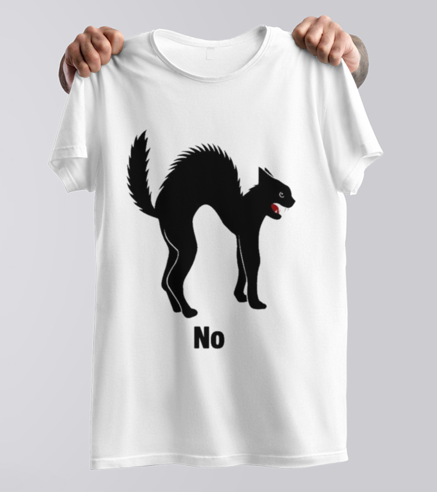 Jim’ll Paint It Black Cat No Red Tongue T-Shirt