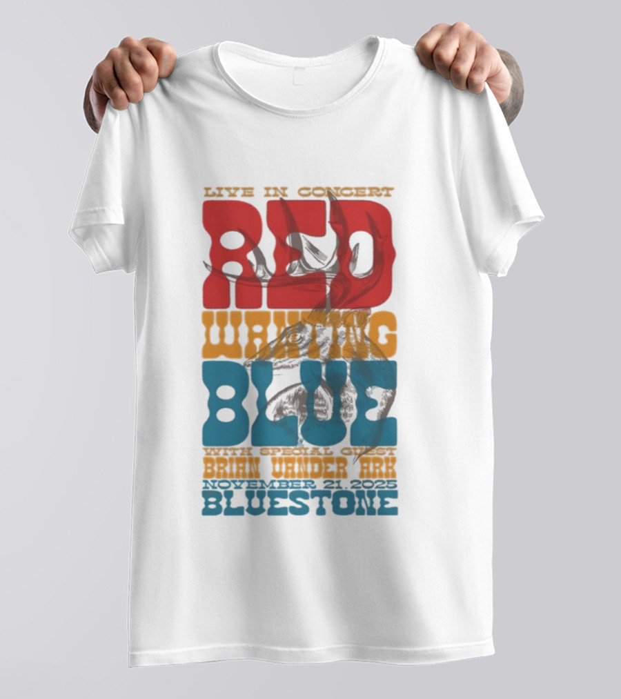 Live In Concert Red Wanting Blue Bluestone Columbus OH November 21 2025 Deer T-Shirt
