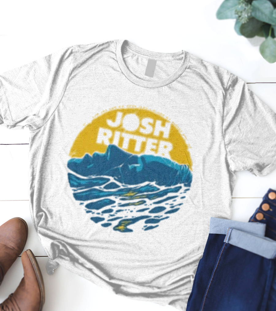 Josh Ritter Wild Ways Face Ocean Sunrise T-Shirt