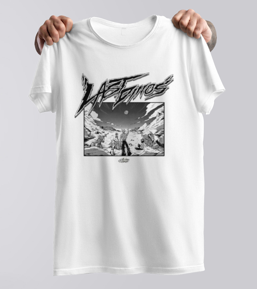 Last Dinosaurs Comic Black And White Retro Style T-Shirt