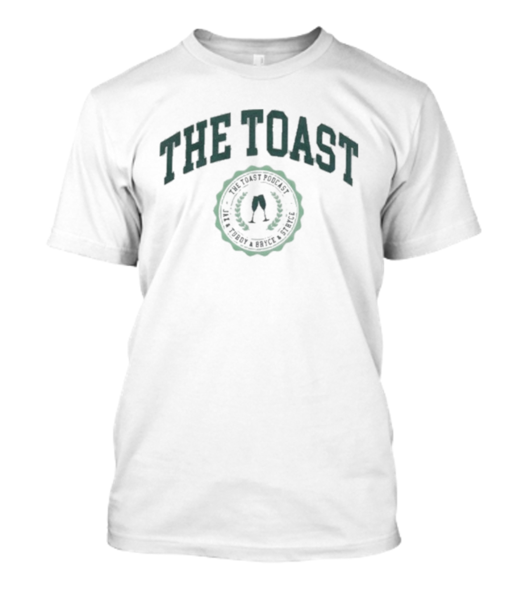 The Toast Podcast Jax And Turdy And Bryce And Stryce Vanilla All Toast No Crumbs T-Shirt