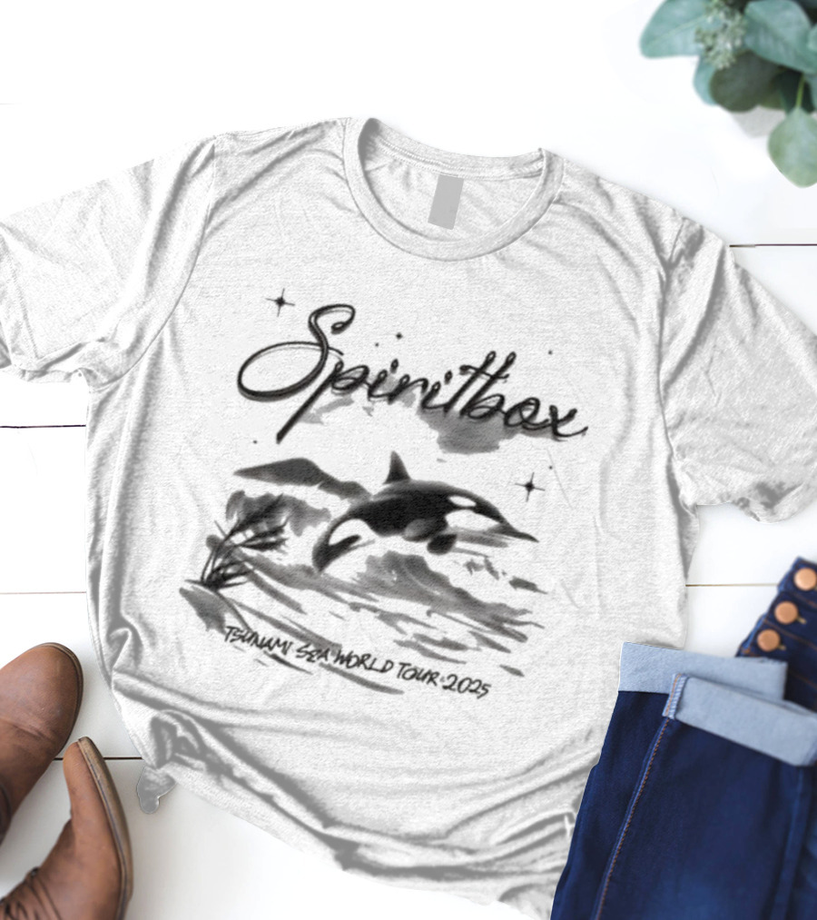 Spiritbox Tsunami Sea World Tour 2025 Orca Whale T-Shirt