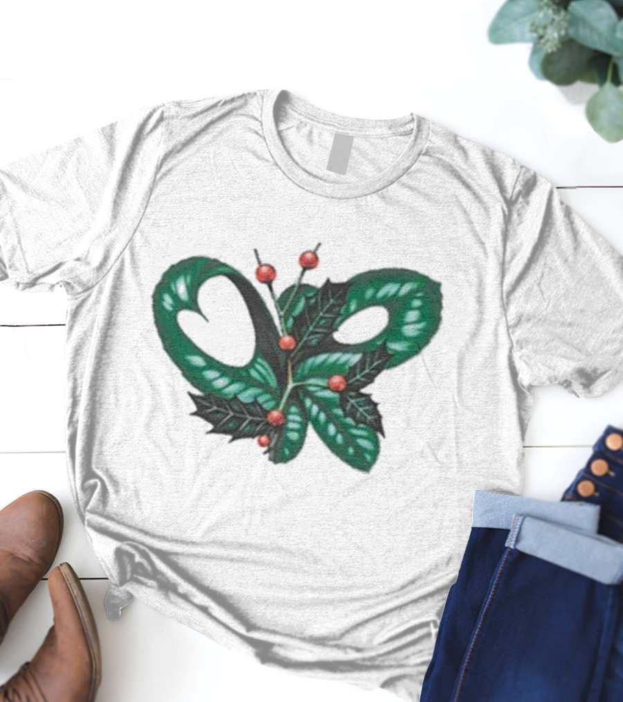 Olivia Rodrigo Holly Christmas Snake And Berries Holiday Theme T-Shirt