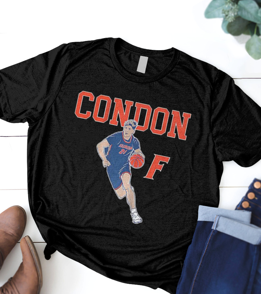 CONDON Florida Gators Basketball 21 F Player Pose T-Shirt