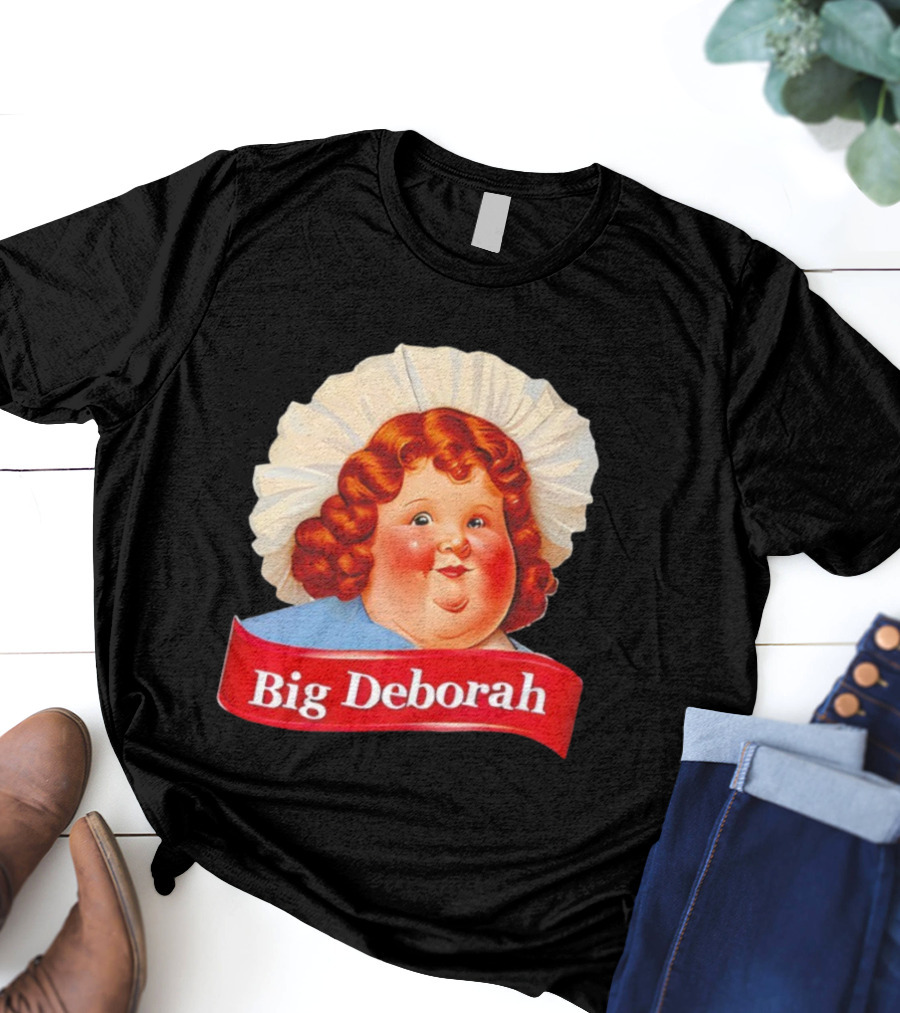 Big Deborah Nostalgic Character Icon With Red Hair And Chef Hat T-Shirt