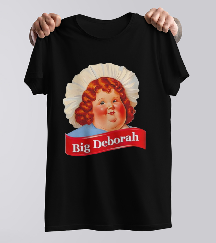 Big Deborah Nostalgic Character Icon With Red Hair And Chef Hat T-Shirt