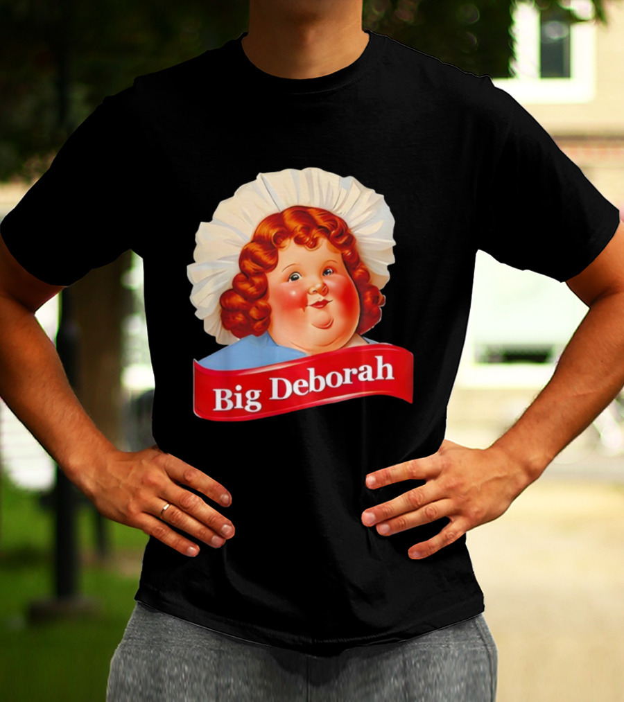 Big Deborah Nostalgic Character Icon With Red Hair And Chef Hat T-Shirt