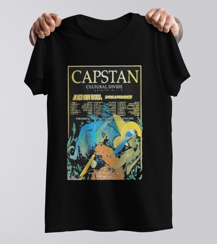 Capstan Cultural Divide Anniversary Tour 2026 In Her Own Words Dreamwake T-Shirt