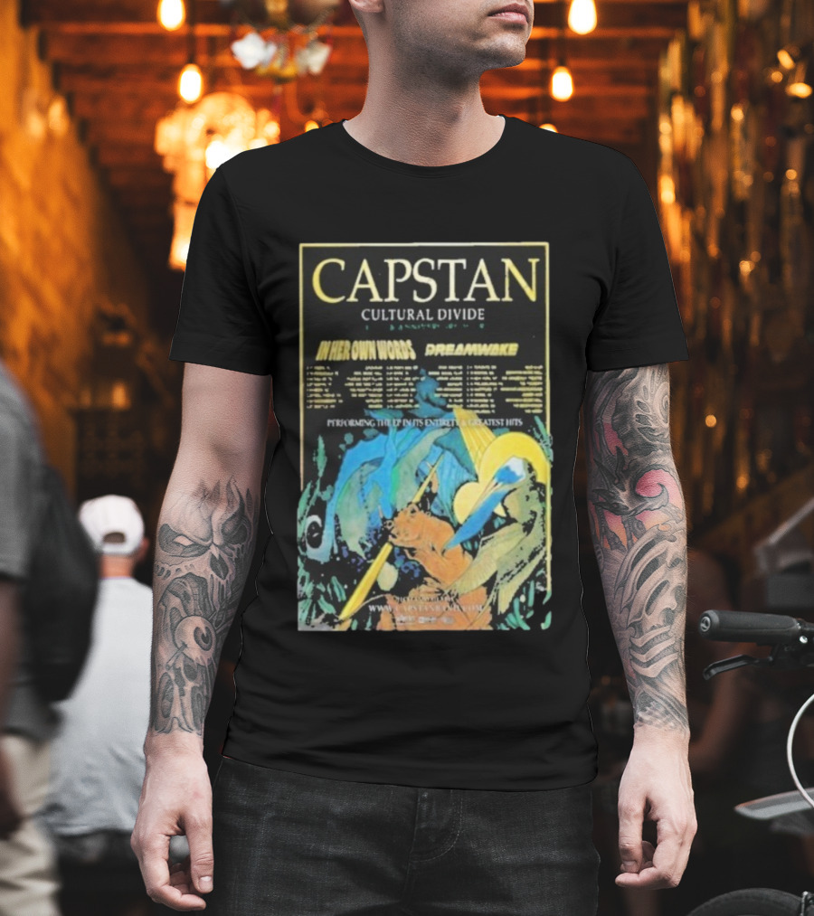 Capstan Cultural Divide Anniversary Tour 2026 In Her Own Words Dreamwake T-Shirt