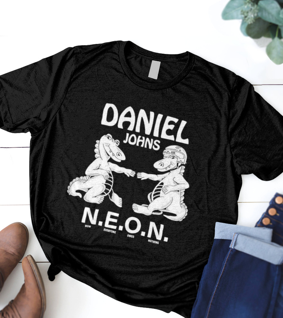 Daniel Johns NEON N.E.O.N. Dinosaur Characters T-Shirt