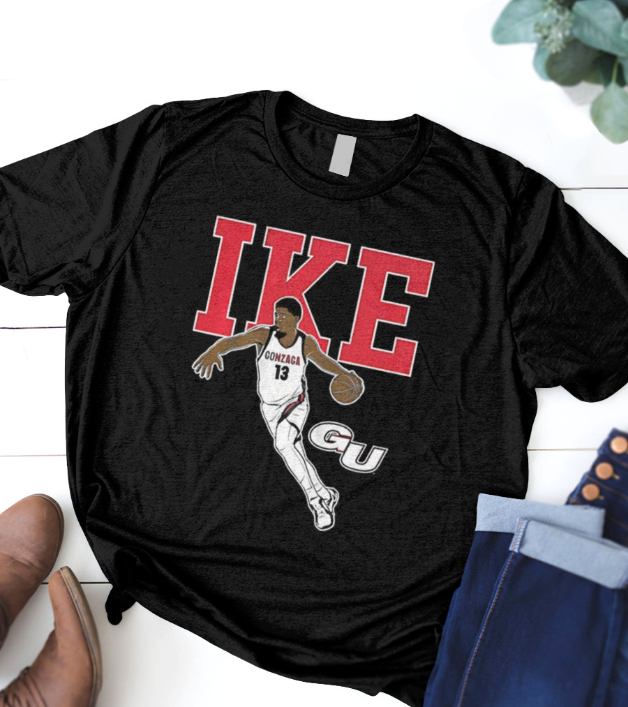 Graham Ike Gonzaga Bulldogs Basketball Player Pose Graphic T-Shirt