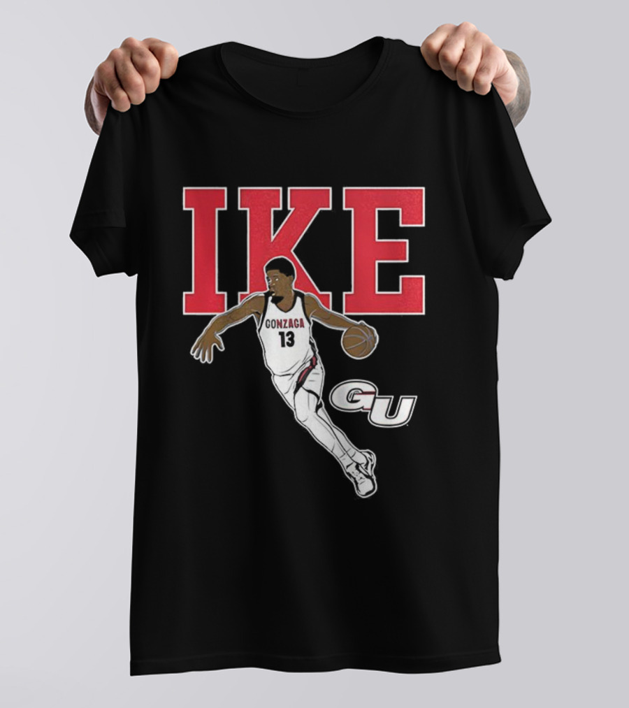 Graham Ike Gonzaga Bulldogs Basketball Player Pose Graphic T-Shirt