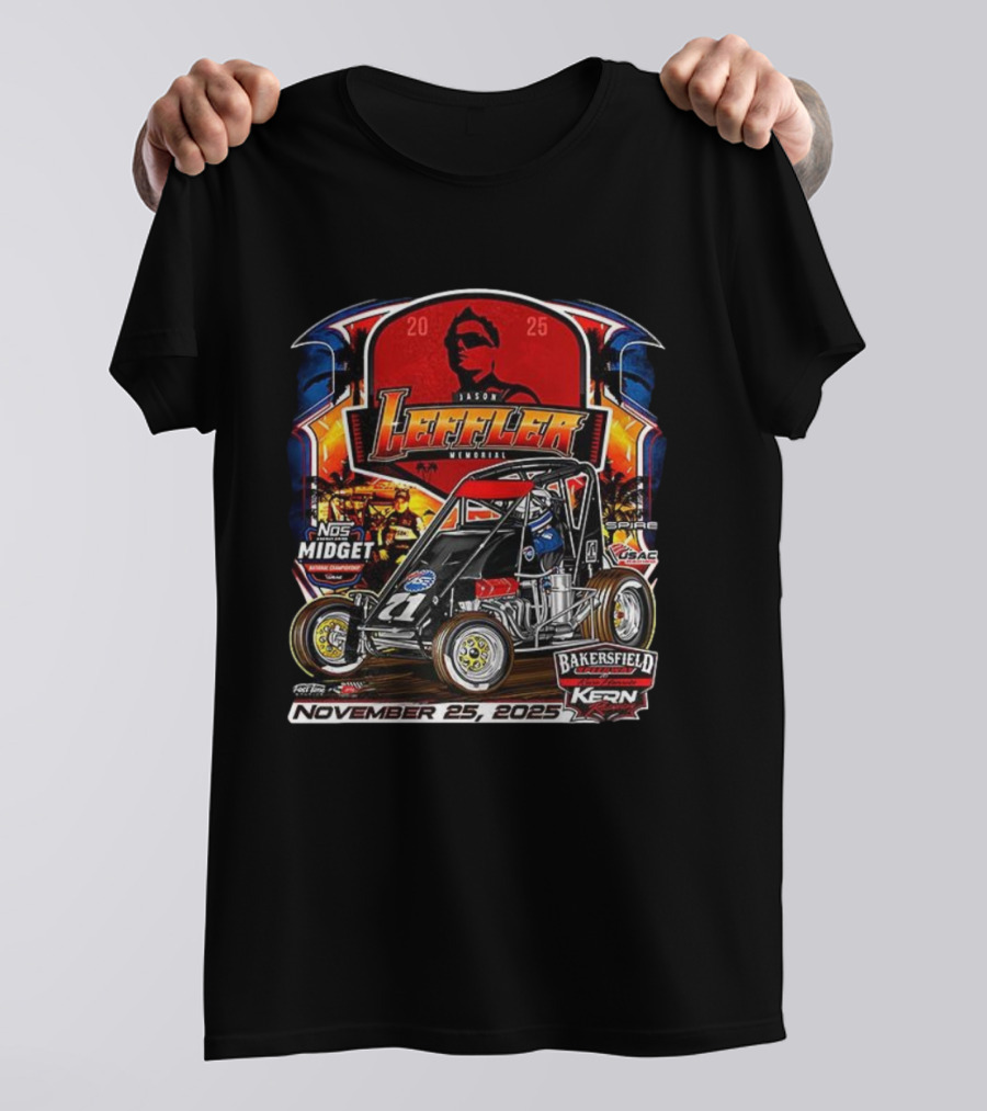 Jason Lefler Memorial NOS Midget Bakersfield Kern November 25 2025 T-Shirt
