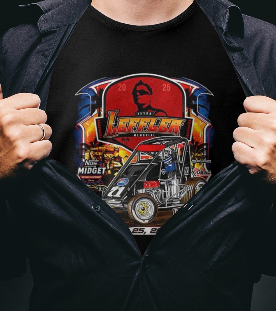Jason Lefler Memorial NOS Midget Bakersfield Kern November 25 2025 T-Shirt
