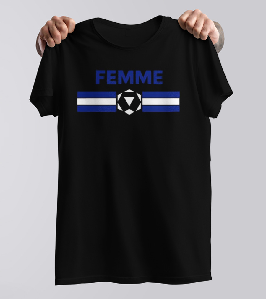 FEMME Pride Flag Symbol Mark Watsons T-Shirt