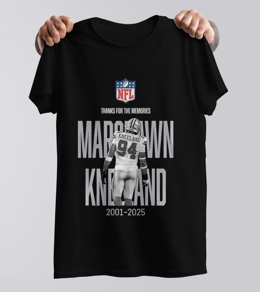 Marshawn Kneeland Dallas Cowboys NFL Thanks For The Memories 2001-2025 T-Shirt