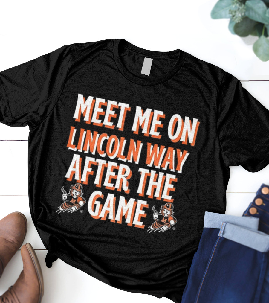 Massillon Tigers Football Meet Me On Lincoln Way After The Game T-Shirt