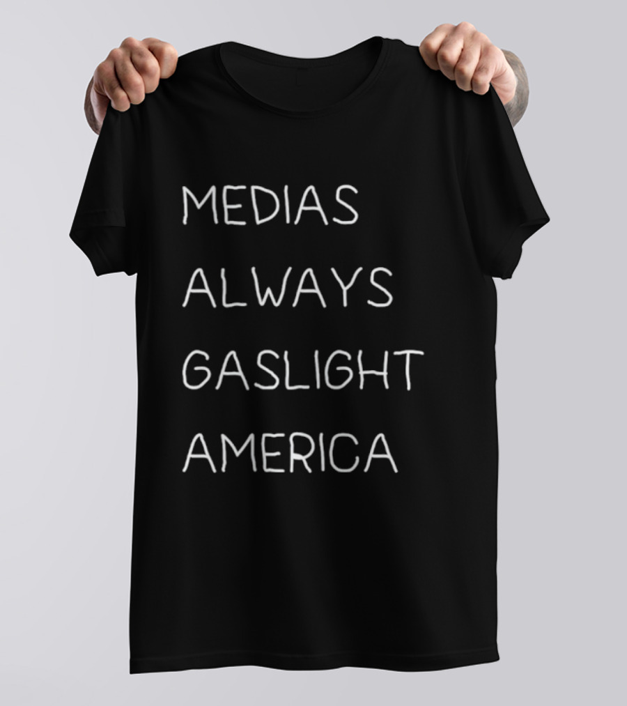 Medias Always Gaslight America Text T-Shirt